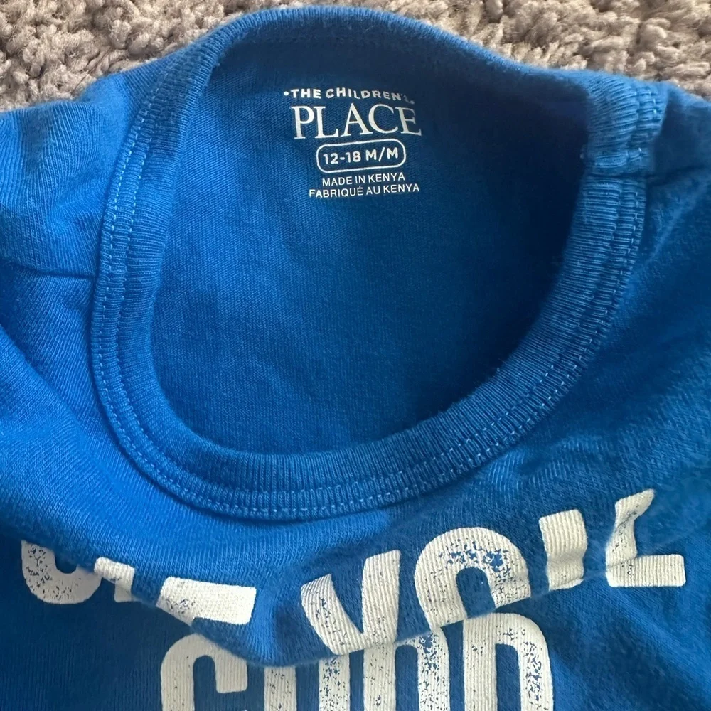 Baby And Toddler Boys Be Cute Graphic Tee - Blue.